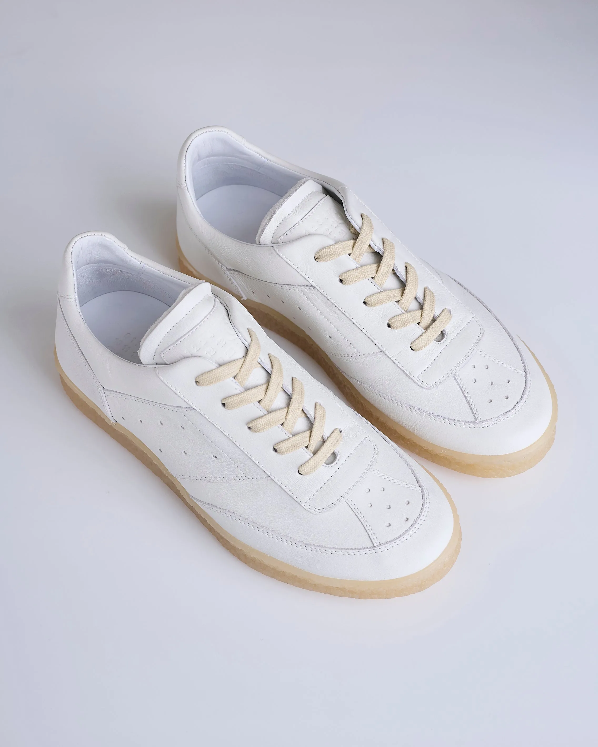 Maison Margiela MM6 Leather Sneaker Bright White