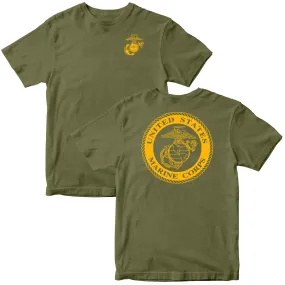 Marines Large Gold Seal 2-Sided Tee