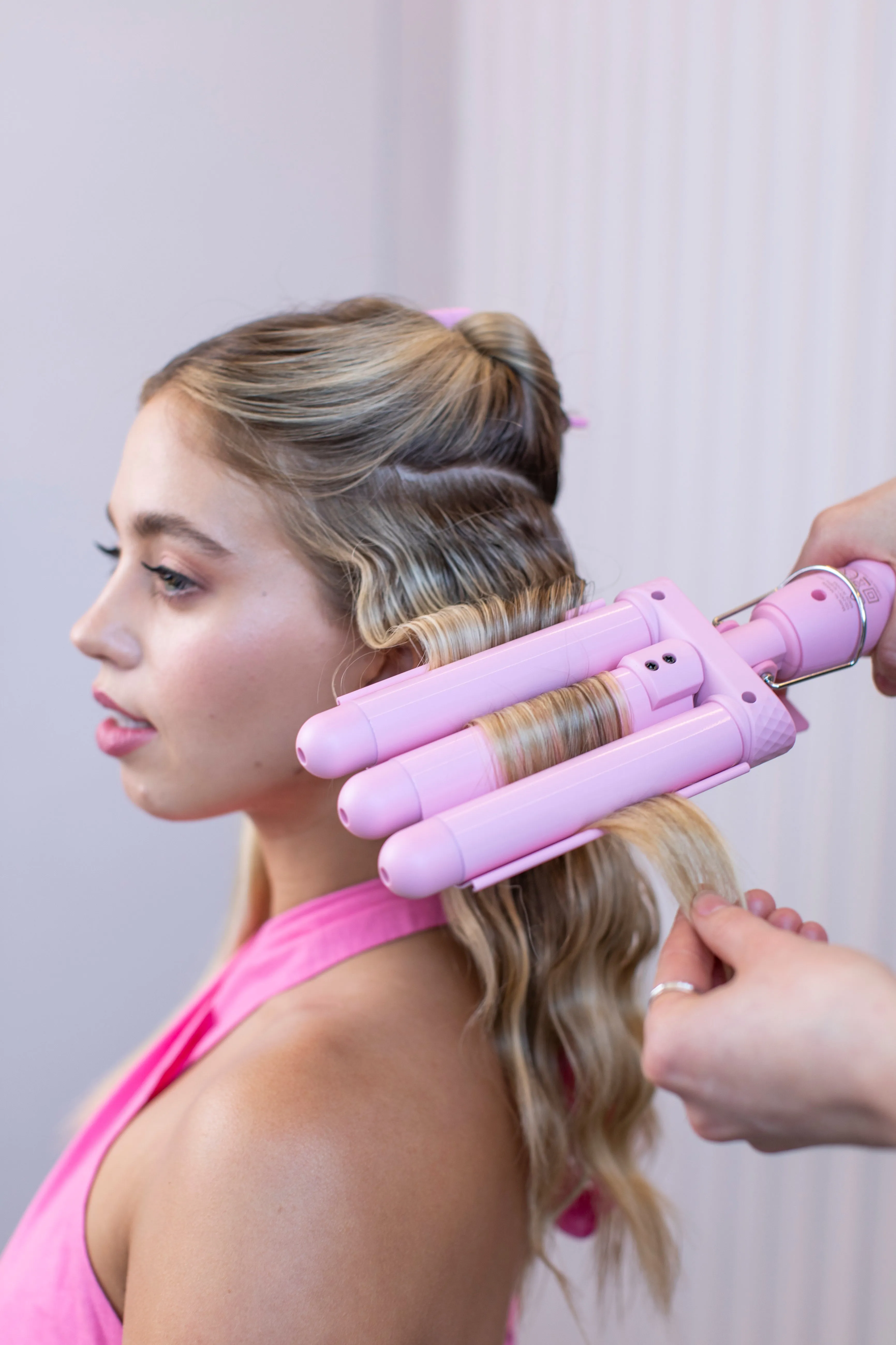 Mermade Hair PRO Mini Pink Hair Waver - 25mm