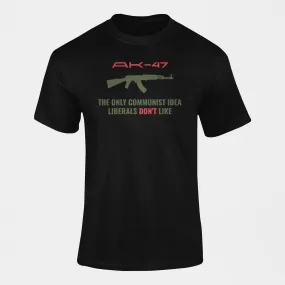 Military T-shirt - AK-47, The Only Communist Idea… (Men)