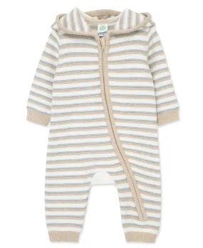 Neutral Striped Coverall