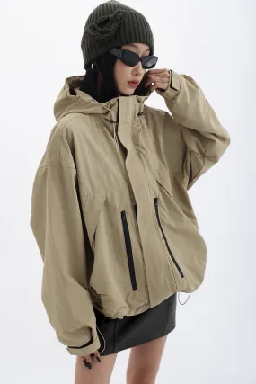 Oversized Hooded Windbreaker