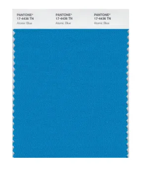 Pantone Nylon Brights Swatch Card 17-4436 TCX (Atomic Blue)