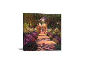 Pathway in Garden | Claude Monet Masters Classic Art in Gallery Wrapped Canvas | Various Sizes