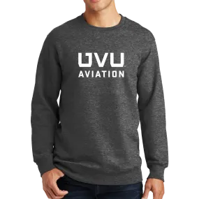 Port & Company Fan Favorite Fleece Crewneck Sweatshirt - UVU Aviation