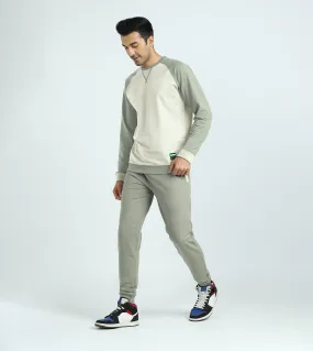 Quest French Terry Cotton-Blend Sweatshirt And Joggers Co-ord Set Butter White