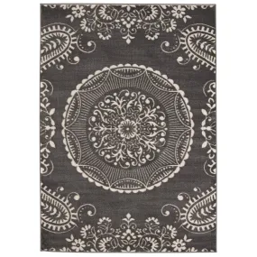 " Meticulous Medallion Charcoal Grey" (7'10" x 10') - 7'10" x 10'