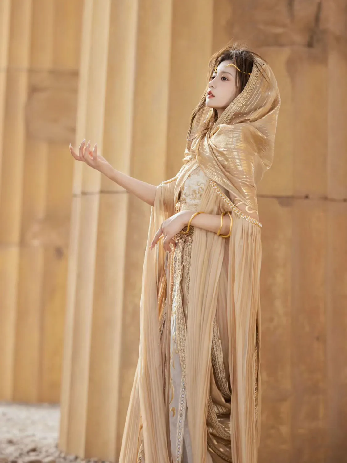 Saintess Order Western Regions Dancer Classical Clothing Hanfu Women's Clothing Xinjiang Exotic Travel Photography Clothing Feitian Muse Ancient Clothing