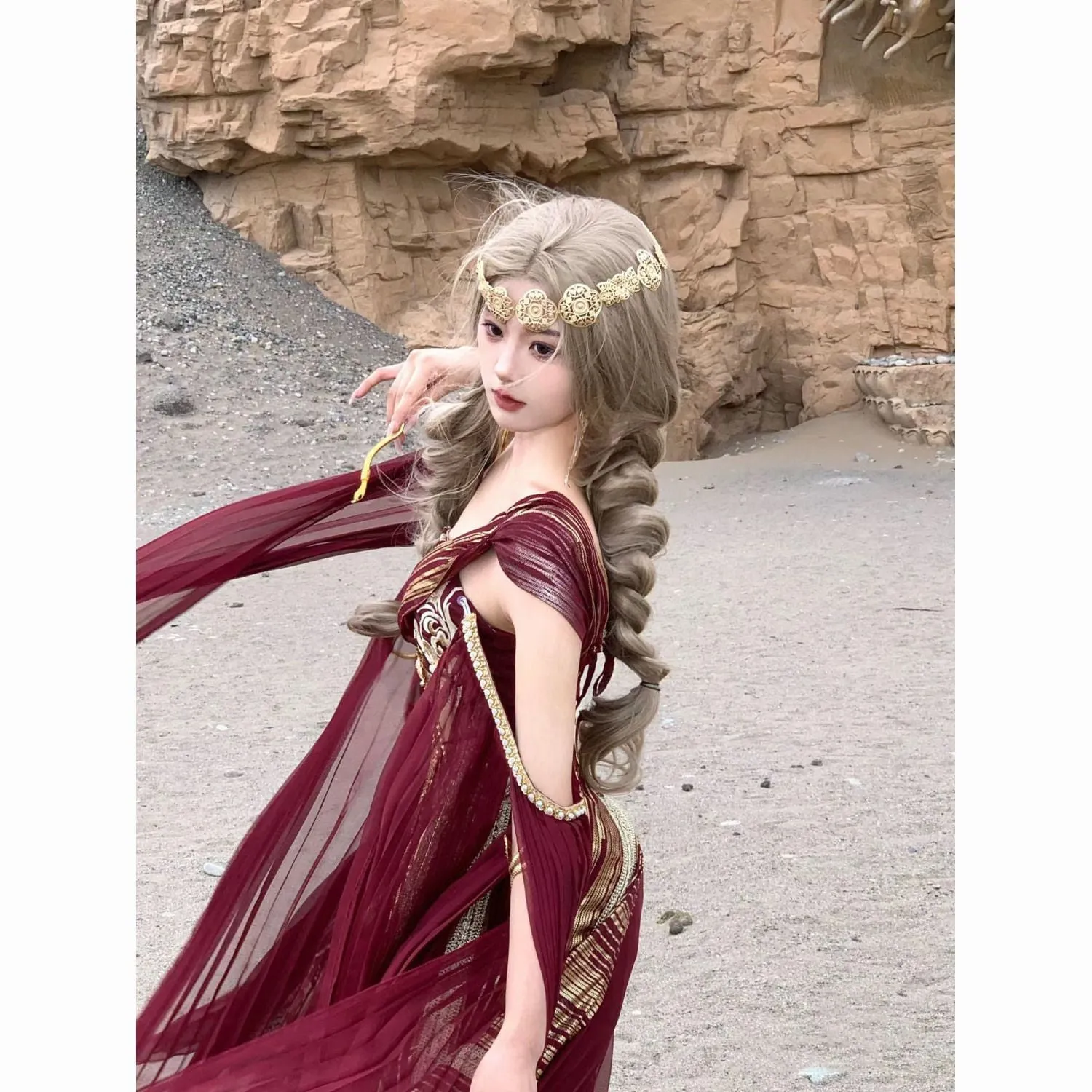 Saintess Order Western Regions Dancer Classical Clothing Hanfu Women's Clothing Xinjiang Exotic Travel Photography Clothing Feitian Muse Ancient Clothing