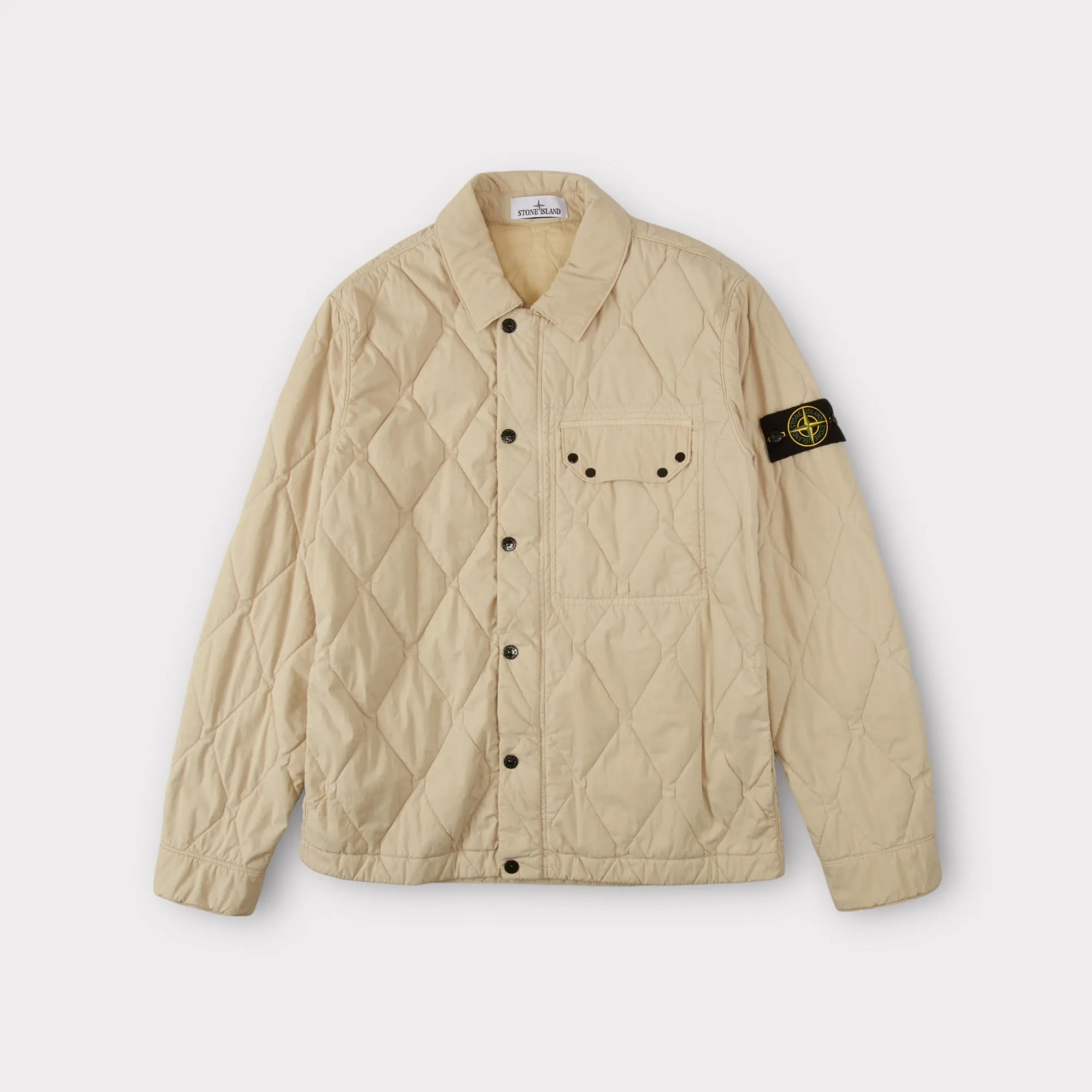 Stone Island Q0633 50Fili Quilted-TC Jakke I Sand