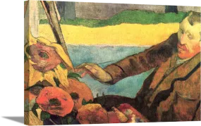 The Painter of Sunflowers | Paul Gauguin Masters Classic Art in Gallery Wrapped Canvas | Various Sizes