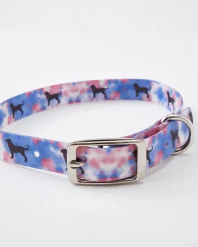 Tie Dye Waterproof Nylon Dog Collar