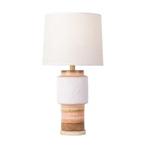 Tilde 398T01AADQZ 24-Inch Tall Ceramic Table Lamp - Apothecary Gold/Orange Quartz