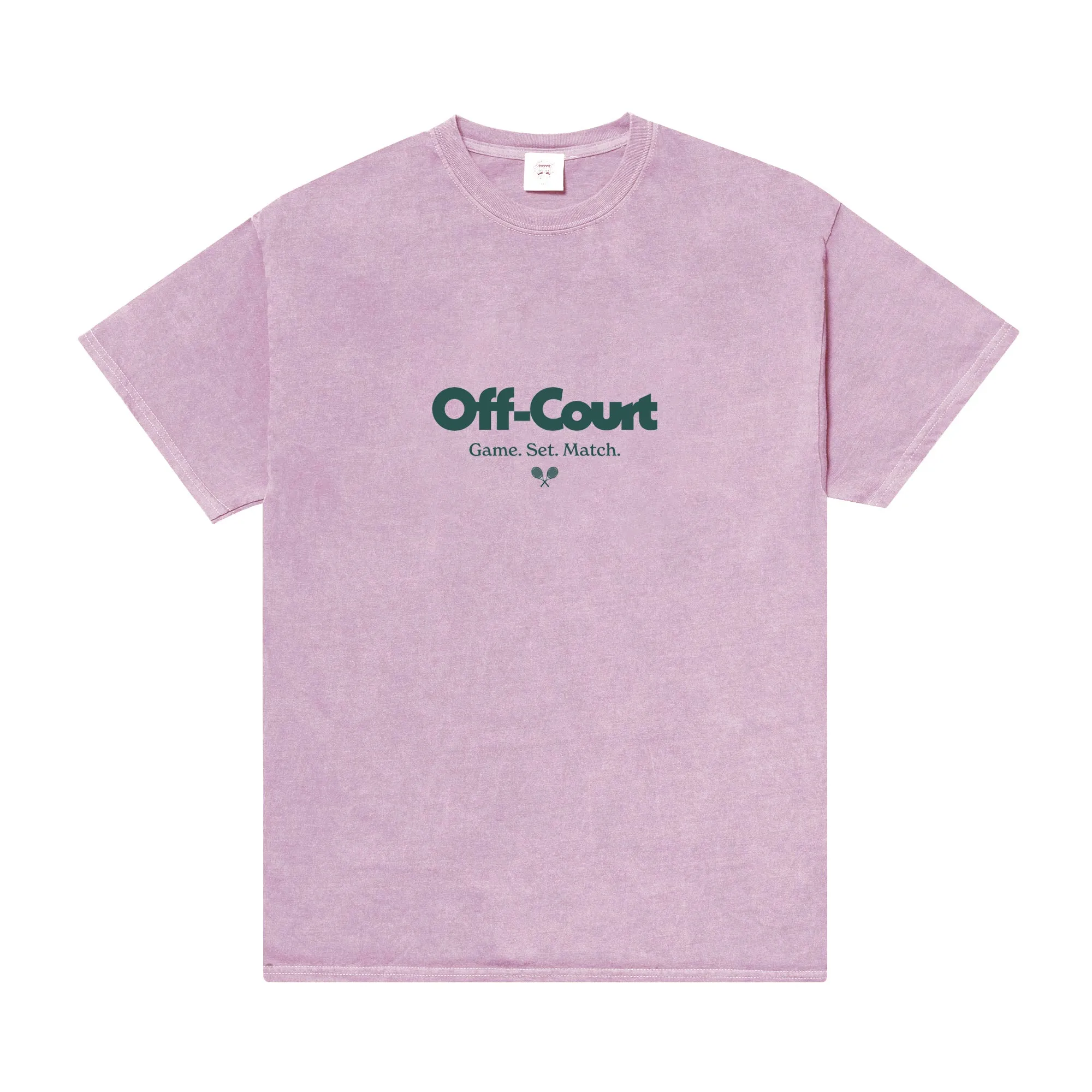 Vice 84 'Off Court GSM' Vintage Washed Tee - Pink