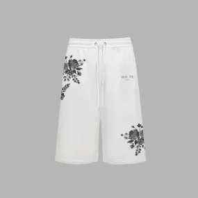 Whte Floral Short